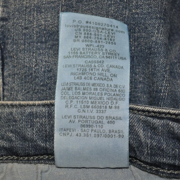 Levi Signature womens blue jeans modern boot cut size 14M (8K) - Picture 9 of 10